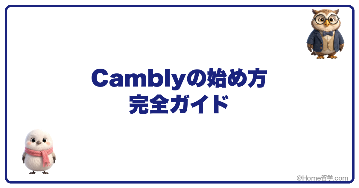 Camblyの始め方 完全ガイド