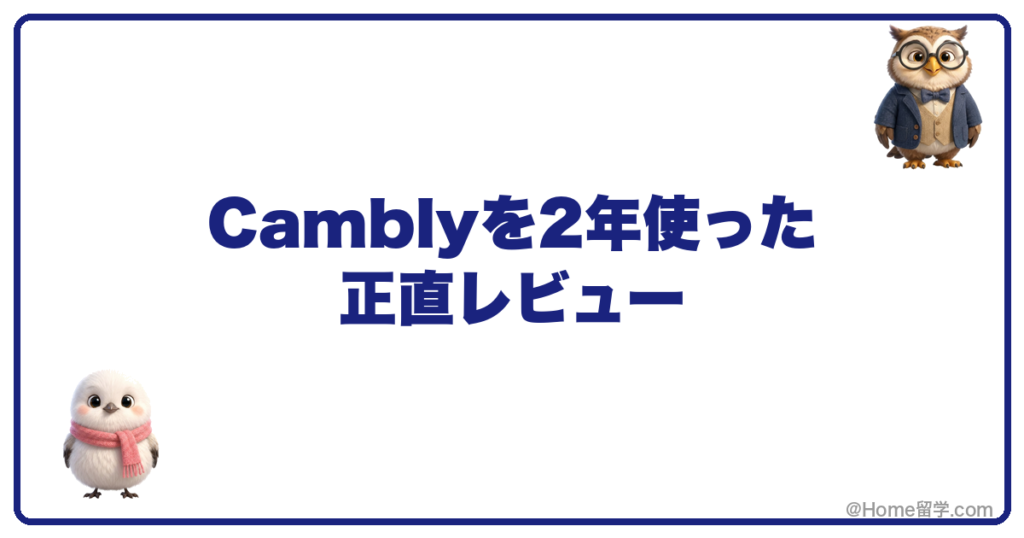 Camblyを2年使った正直レビュー
